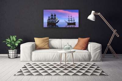 Leinwand-Bilder Boote Meer Landschaft