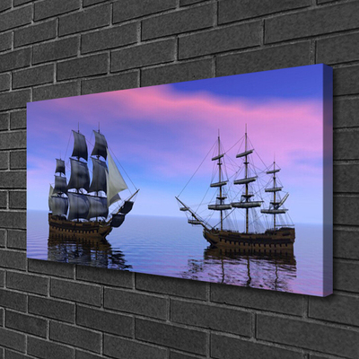 Leinwand-Bilder Boote Meer Landschaft