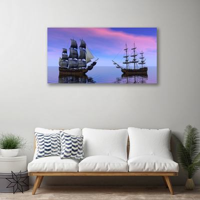 Leinwand-Bilder Boote Meer Landschaft