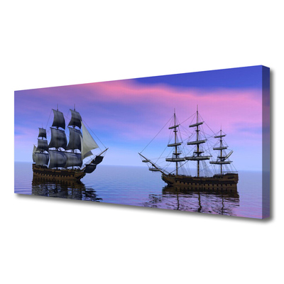 Leinwand-Bilder Boote Meer Landschaft