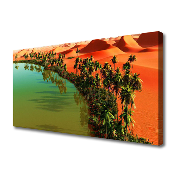 Leinwand-Bilder Bucht Bäume Wüste Landschaft