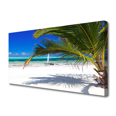 Leinwand-Bilder Strand Palme Landschaft