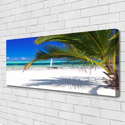 Leinwand-Bilder Strand Palme Landschaft