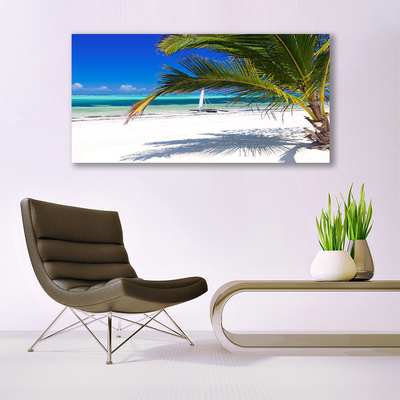 Leinwand-Bilder Strand Palme Landschaft