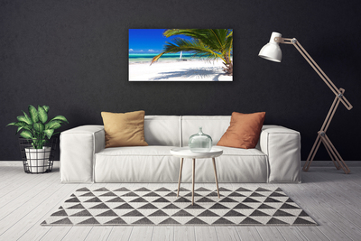 Leinwand-Bilder Strand Palme Landschaft