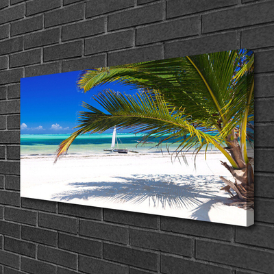 Leinwand-Bilder Strand Palme Landschaft