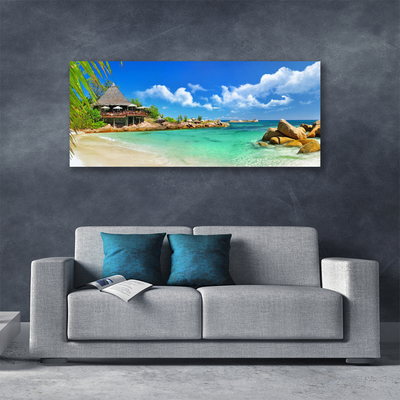 Leinwand-Bilder Strand Meer Steine Landschaft