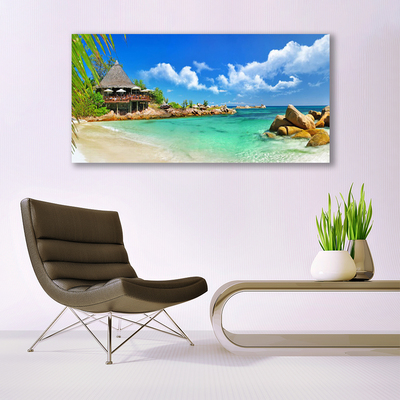 Leinwand-Bilder Strand Meer Steine Landschaft