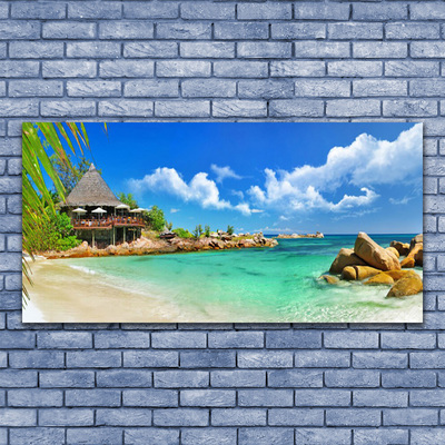 Leinwand-Bilder Strand Meer Steine Landschaft