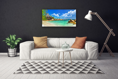 Leinwand-Bilder Strand Meer Steine Landschaft