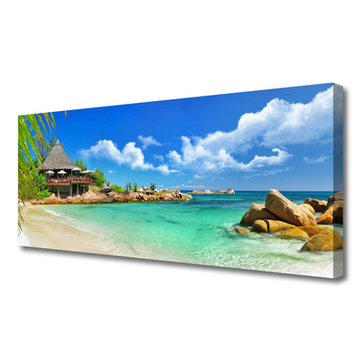 Leinwand-Bilder Strand Meer Steine Landschaft