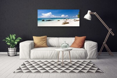 Leinwand-Bilder Strand Steine Landschaft