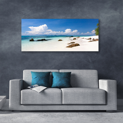 Leinwand-Bilder Strand Steine Landschaft