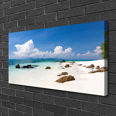 Leinwand-Bilder Strand Steine Landschaft