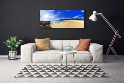 Leinwand-Bilder Sonne Meer Strand Landschaft