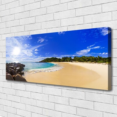 Leinwand-Bilder Sonne Meer Strand Landschaft