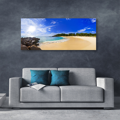 Leinwand-Bilder Sonne Meer Strand Landschaft