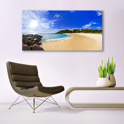 Leinwand-Bilder Sonne Meer Strand Landschaft