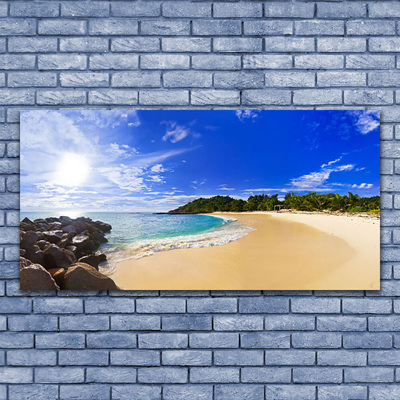 Leinwand-Bilder Sonne Meer Strand Landschaft