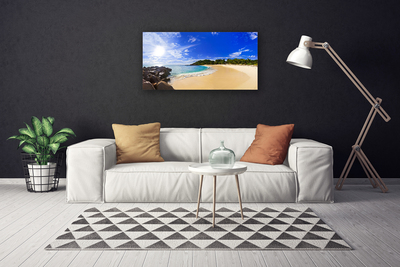 Leinwand-Bilder Sonne Meer Strand Landschaft