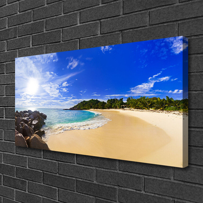 Leinwand-Bilder Sonne Meer Strand Landschaft