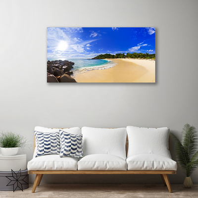 Leinwand-Bilder Sonne Meer Strand Landschaft