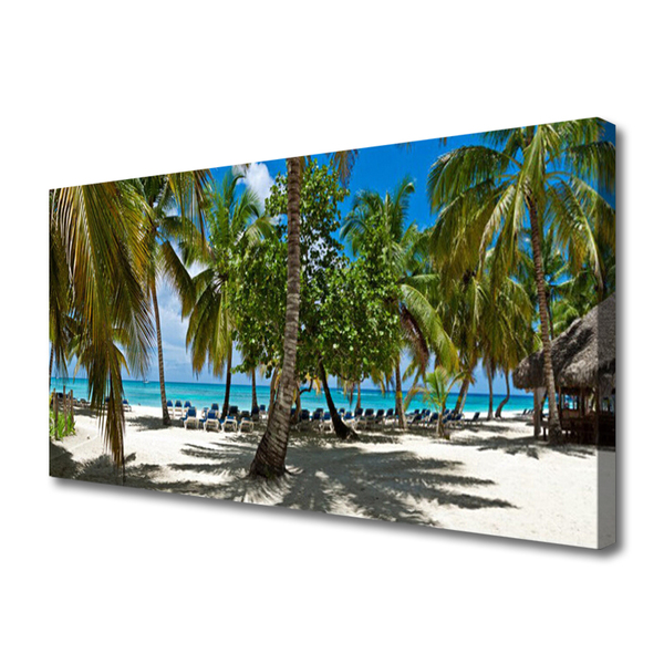 Leinwand-Bilder Strand Palmen Landschaft