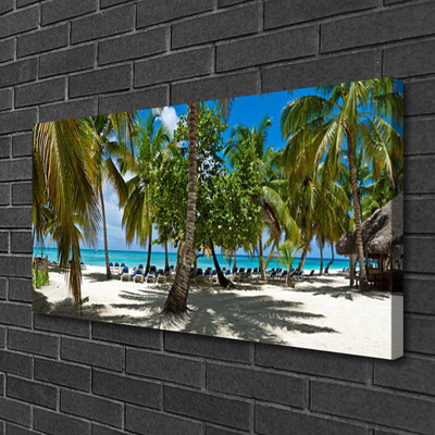 Leinwand-Bilder Strand Palmen Landschaft