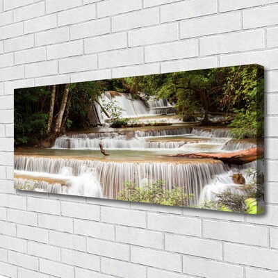 Leinwand-Bilder Wasserfall Wald Natur