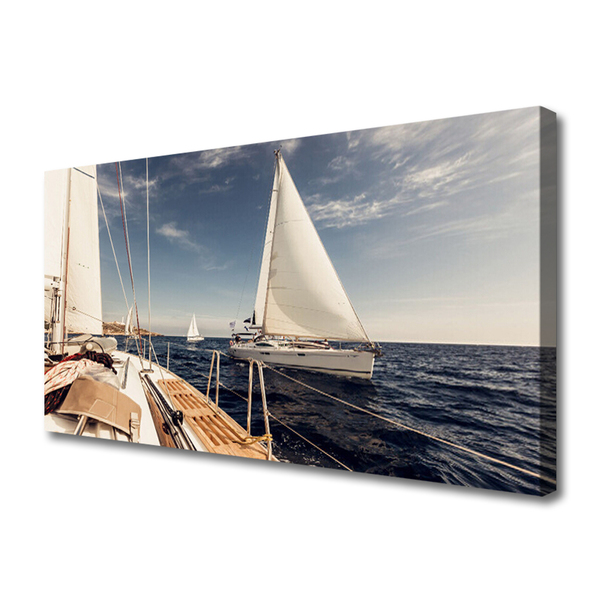 Leinwand-Bilder Boote Meer Landschaft