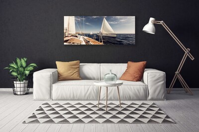 Leinwand-Bilder Boote Meer Landschaft