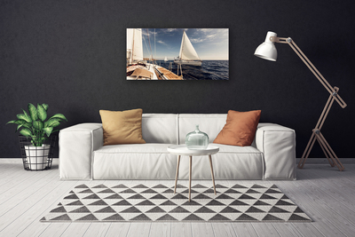 Leinwand-Bilder Boote Meer Landschaft