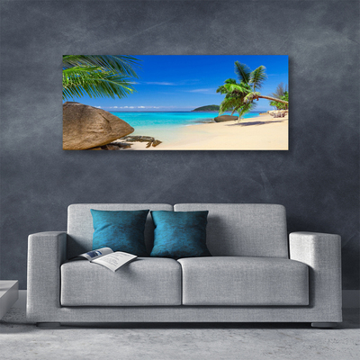 Leinwand-Bilder Strand Meer Steine Landschaft