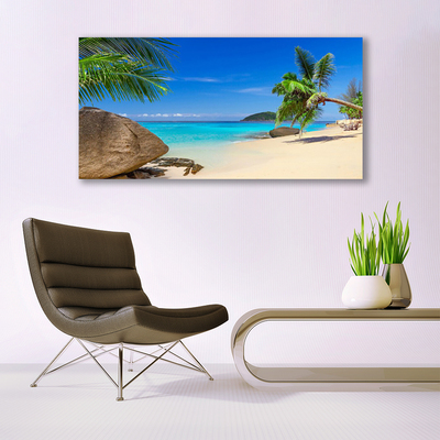 Leinwand-Bilder Strand Meer Steine Landschaft