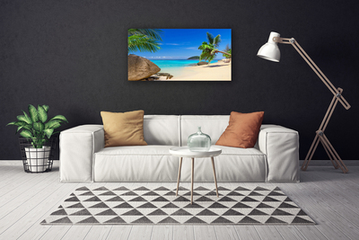 Leinwand-Bilder Strand Meer Steine Landschaft