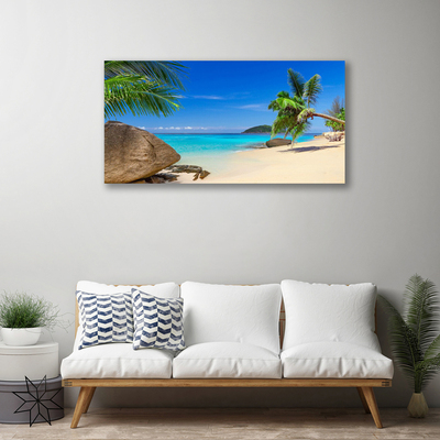 Leinwand-Bilder Strand Meer Steine Landschaft