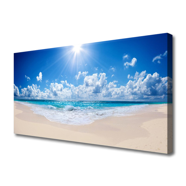 Leinwand-Bilder Strand Meer Sonne Landschaft