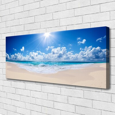 Leinwand-Bilder Strand Meer Sonne Landschaft