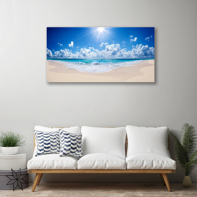 Leinwand-Bilder Strand Meer Sonne Landschaft