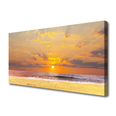 Leinwand-Bilder Meer Strand Sonne Landschaft