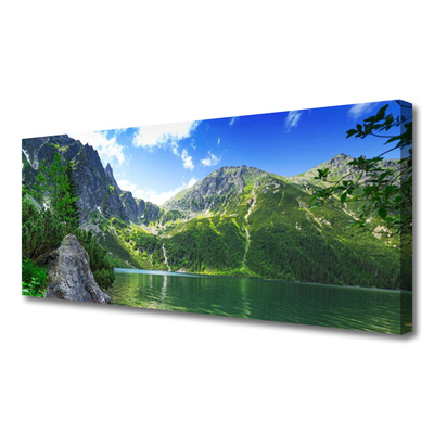Leinwand-Bilder Gebirge See Natur