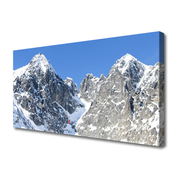 Leinwand-Bilder Gebirge Schnee Landschaft