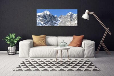 Leinwand-Bilder Gebirge Schnee Landschaft