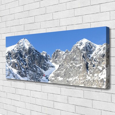 Leinwand-Bilder Gebirge Schnee Landschaft