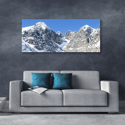 Leinwand-Bilder Gebirge Schnee Landschaft