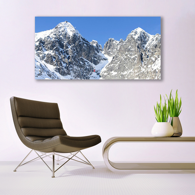 Leinwand-Bilder Gebirge Schnee Landschaft