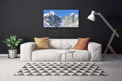 Leinwand-Bilder Gebirge Schnee Landschaft