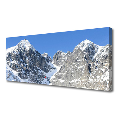 Leinwand-Bilder Gebirge Schnee Landschaft