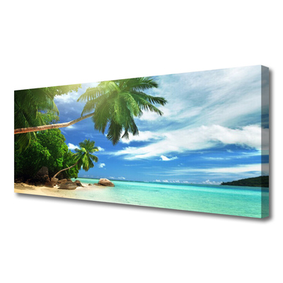 Leinwand-Bilder Palme Strand Meer Landschaft