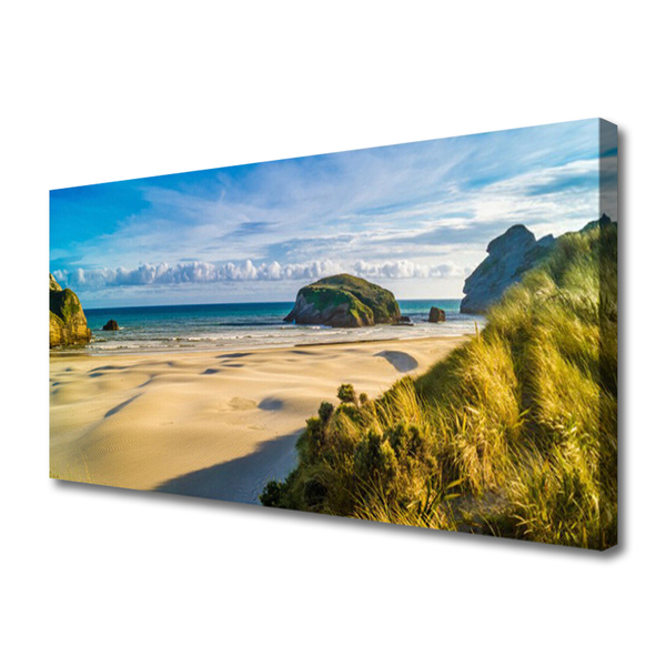 Leinwand-Bilder Strand Felsen Landschaft